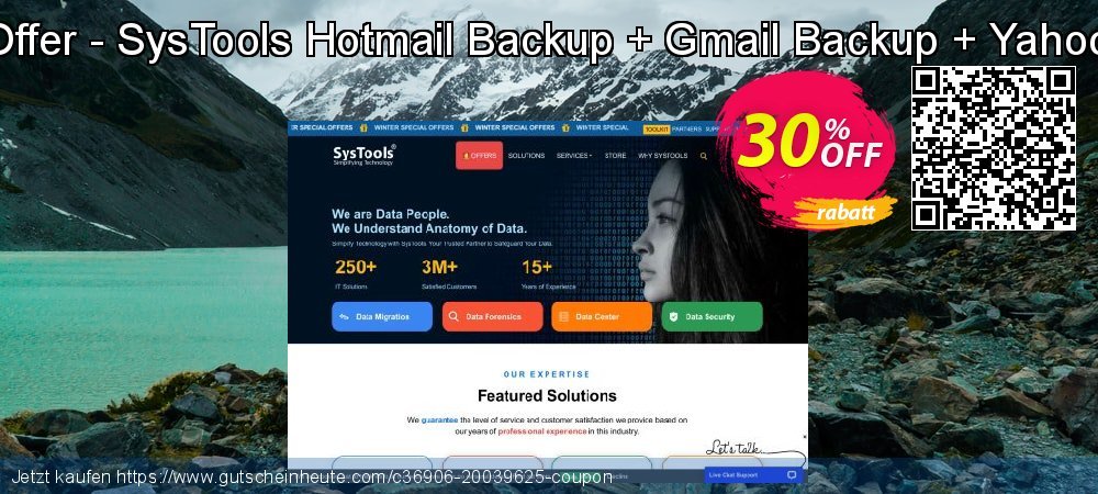 Bundle Offer - SysTools Hotmail Backup + Gmail Backup + Yahoo backup besten Beförderung Bildschirmfoto