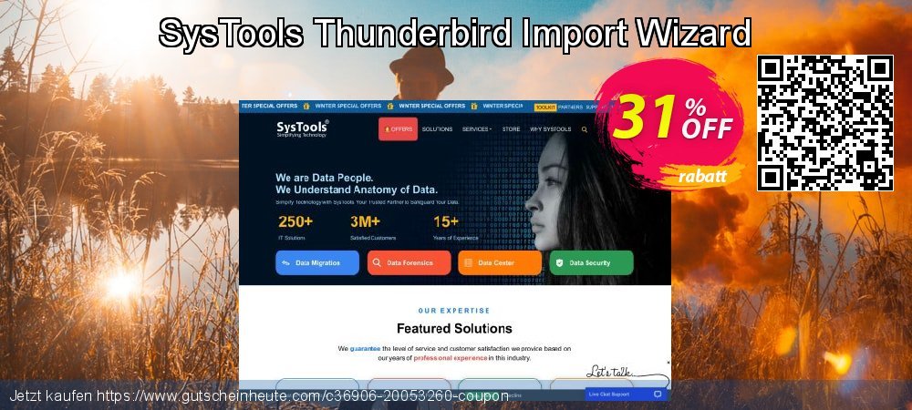 SysTools Thunderbird Import Wizard klasse Sale Aktionen Bildschirmfoto