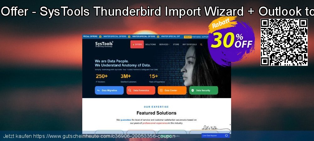 Bundle Offer - SysTools Thunderbird Import Wizard + Outlook to MBOX ausschließlich Ausverkauf Bildschirmfoto