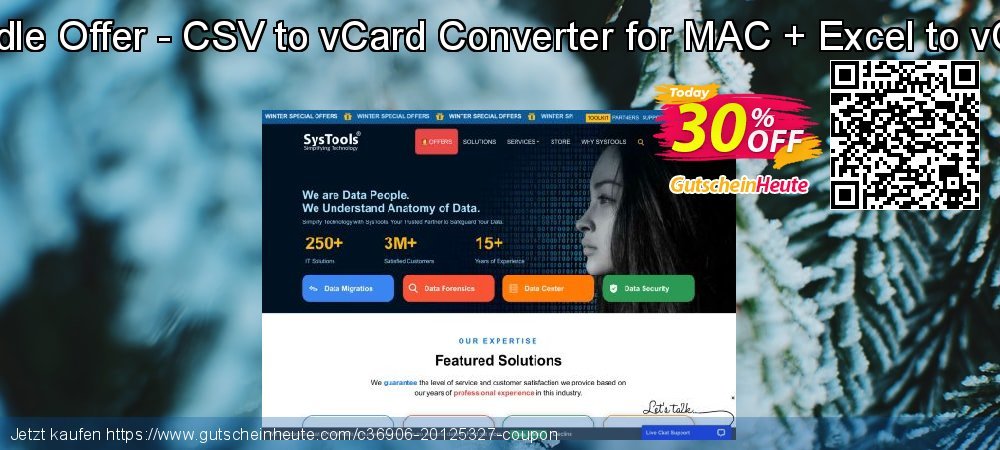 Bundle Offer - CSV to vCard Converter for MAC + Excel to vCard faszinierende Angebote Bildschirmfoto