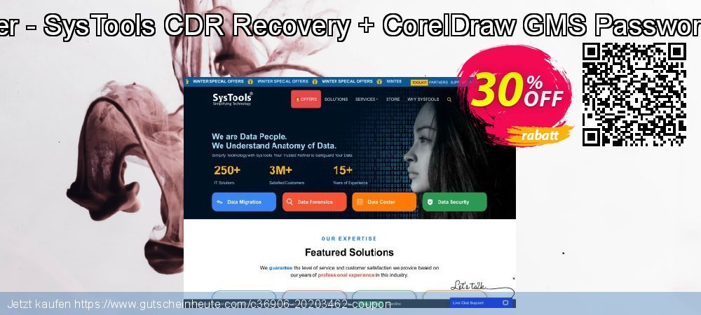 Bundle Offer - SysTools CDR Recovery + CorelDraw GMS Password Remover erstaunlich Diskont Bildschirmfoto