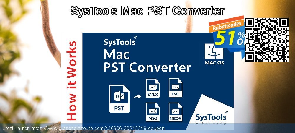 SysTools Mac PST Converter genial Diskont Bildschirmfoto