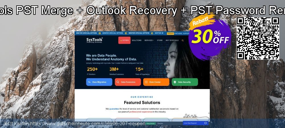 Systools PST Merge + Outlook Recovery + PST Password Remover erstaunlich Preisreduzierung Bildschirmfoto