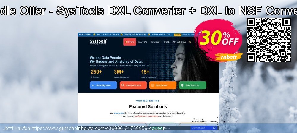 Bundle Offer - SysTools DXL Converter + DXL to NSF Converter toll Verkaufsförderung Bildschirmfoto
