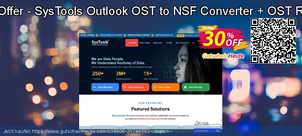 Bundle Offer - SysTools Outlook OST to NSF Converter + OST Recovery ausschließlich Ermäßigungen Bildschirmfoto