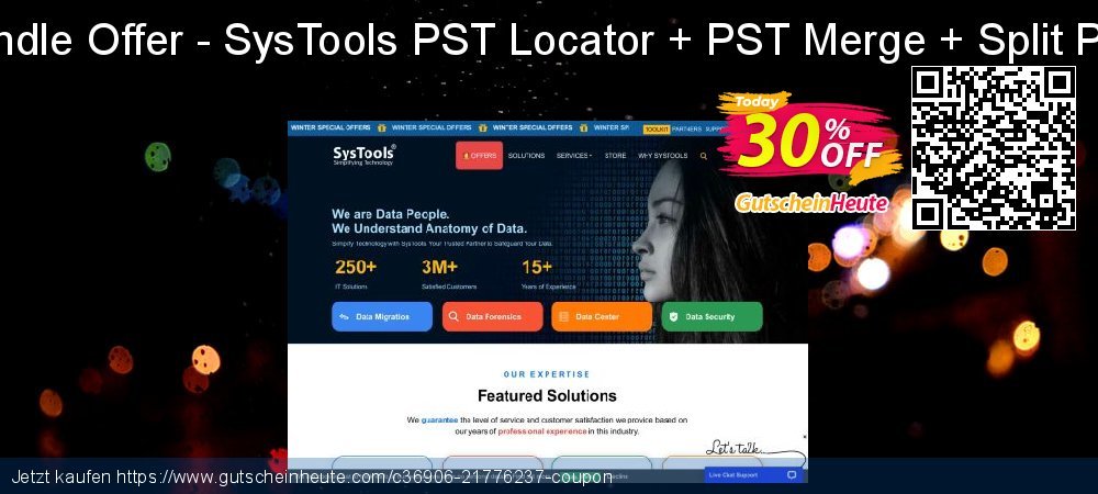 Bundle Offer - SysTools PST Locator + PST Merge + Split PST aufregende Verkaufsförderung Bildschirmfoto