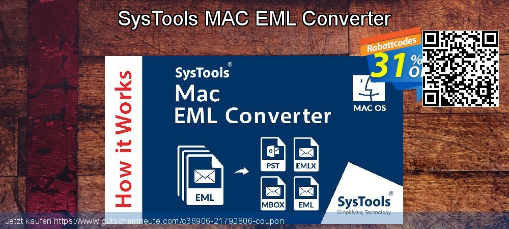 SysTools MAC EML Converter atemberaubend Angebote Bildschirmfoto