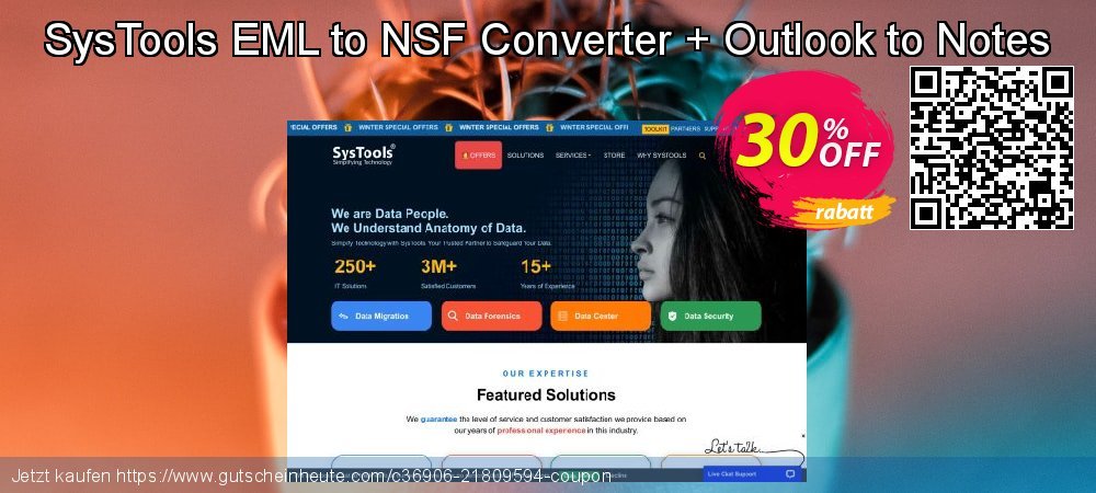 SysTools EML to NSF Converter + Outlook to Notes genial Preisreduzierung Bildschirmfoto