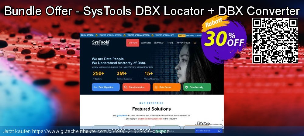 Bundle Offer - SysTools DBX Locator + DBX Converter uneingeschränkt Verkaufsförderung Bildschirmfoto