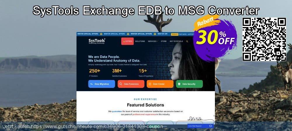 SysTools Exchange EDB to MSG Converter spitze Promotionsangebot Bildschirmfoto
