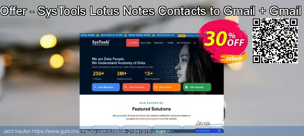 Bundle Offer - SysTools Lotus Notes Contacts to Gmail + Gmail Backup großartig Ermäßigungen Bildschirmfoto