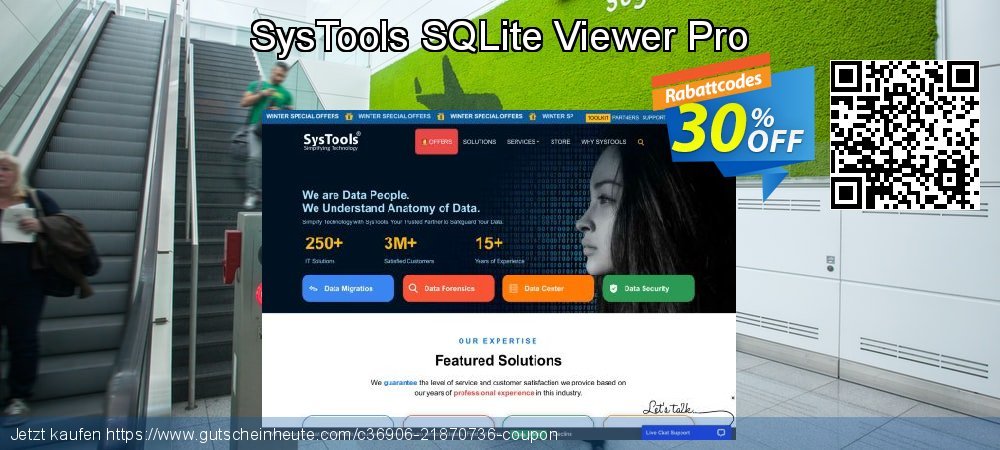 SysTools SQLite Viewer Pro unglaublich Nachlass Bildschirmfoto