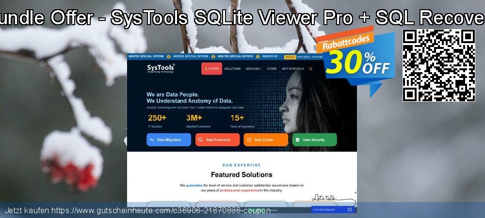 Bundle Offer - SysTools SQLite Viewer Pro + SQL Recovery ausschließlich Preisnachlässe Bildschirmfoto