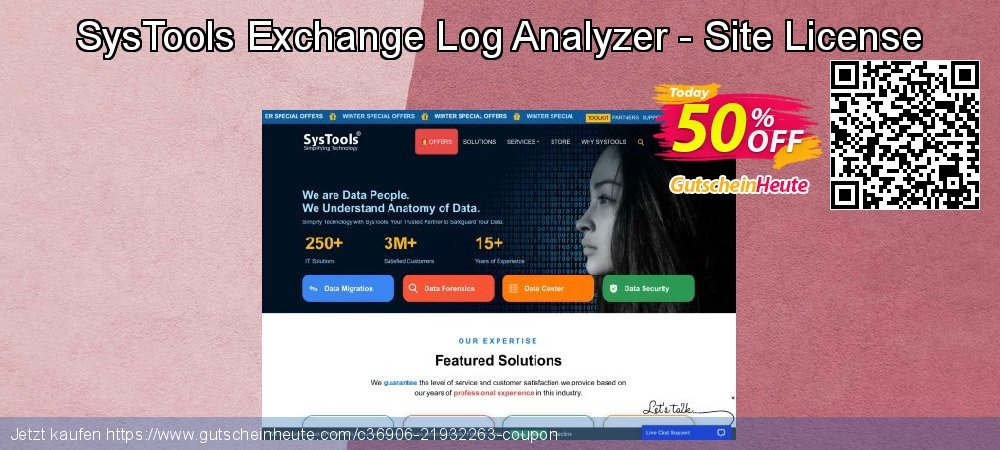 SysTools Exchange Log Analyzer - Site License klasse Verkaufsförderung Bildschirmfoto