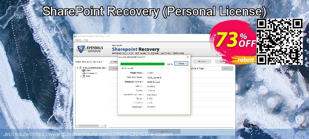 SharePoint Recovery - Personal License  verblüffend Ermäßigung Bildschirmfoto