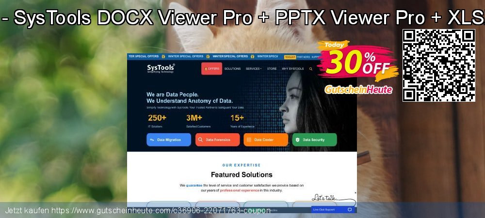 Bundle Offer - SysTools DOCX Viewer Pro + PPTX Viewer Pro + XLSX Viewer Pro klasse Ermäßigung Bildschirmfoto