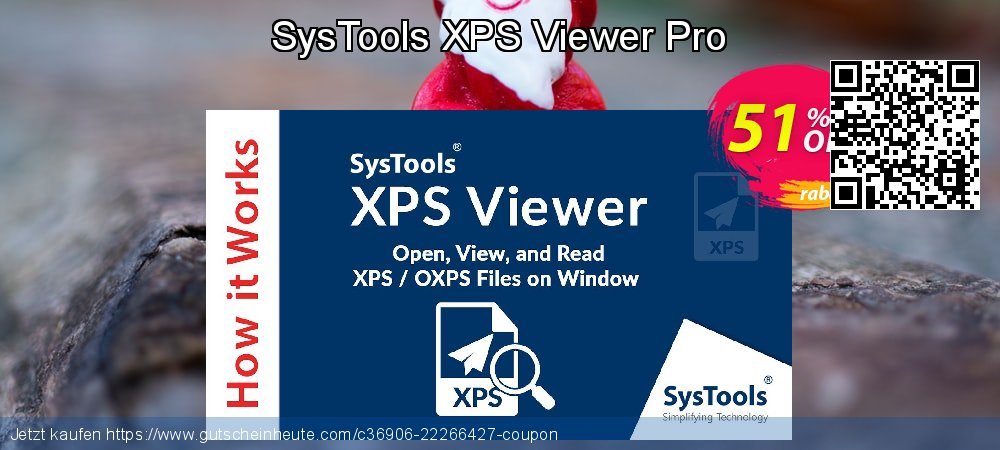 SysTools XPS Viewer Pro verblüffend Promotionsangebot Bildschirmfoto