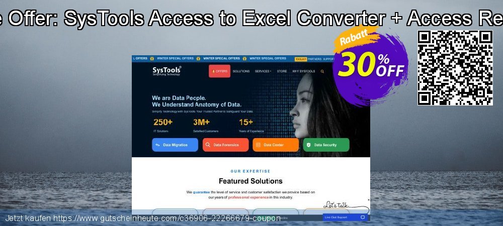 Bundle Offer: SysTools Access to Excel Converter + Access Recovery verwunderlich Ermäßigungen Bildschirmfoto