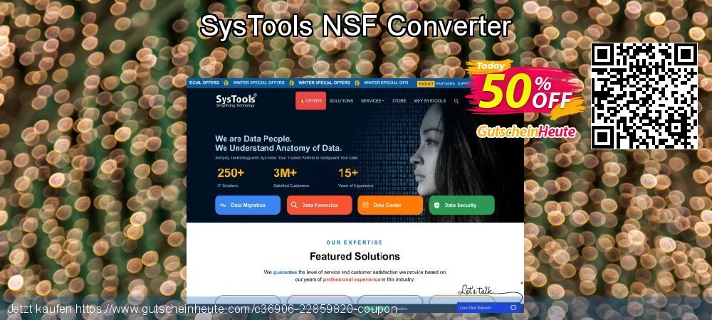 SysTools NSF Converter Sonderangebote Preisreduzierung Bildschirmfoto