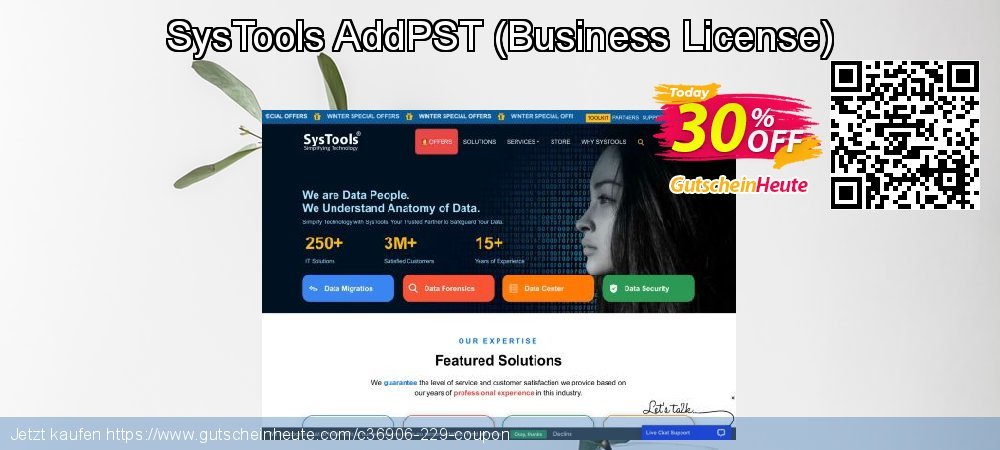 SysTools AddPST - Business License  genial Rabatt Bildschirmfoto