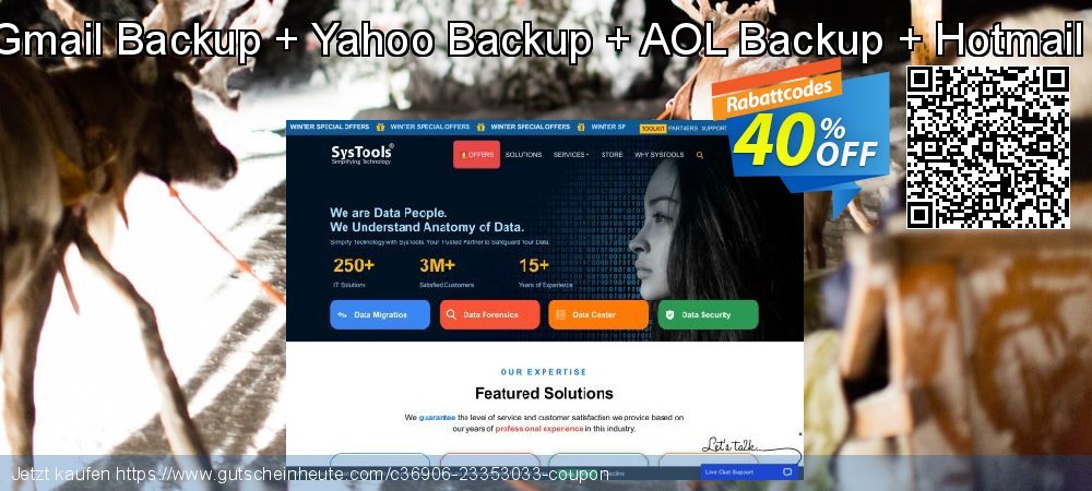 Bundle Offer: Systools Gmail Backup + Yahoo Backup + AOL Backup + Hotmail Backup + Zoho Backup fantastisch Promotionsangebot Bildschirmfoto