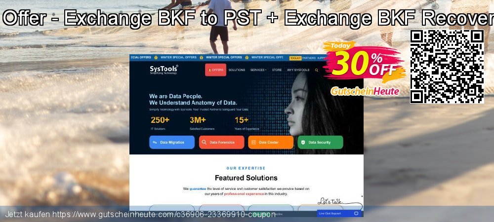 Special Bundle Offer - Exchange BKF to PST + Exchange BKF Recovery + BKF Repair beeindruckend Rabatt Bildschirmfoto