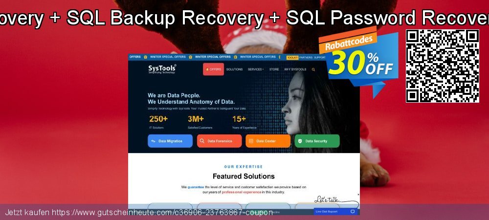 SysTools SQL Recovery + SQL Backup Recovery + SQL Password Recovery + SQL Decryptor klasse Sale Aktionen Bildschirmfoto
