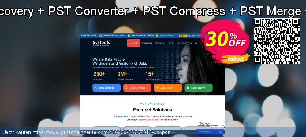 Special Offer - Outlook Recovery + PST Converter + PST Compress + PST Merge + Email Duplicate Analyzer wunderschön Preisnachlass Bildschirmfoto