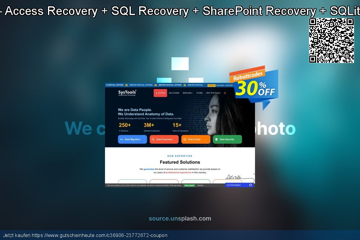 Special Bundle Offer - Access Recovery + SQL Recovery + SharePoint Recovery + SQLite Database Recovery exklusiv Beförderung Bildschirmfoto