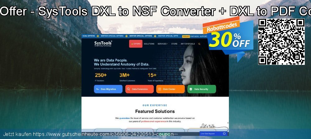 Bundle Offer - SysTools DXL to NSF Converter + DXL to PDF Converter wundervoll Disagio Bildschirmfoto