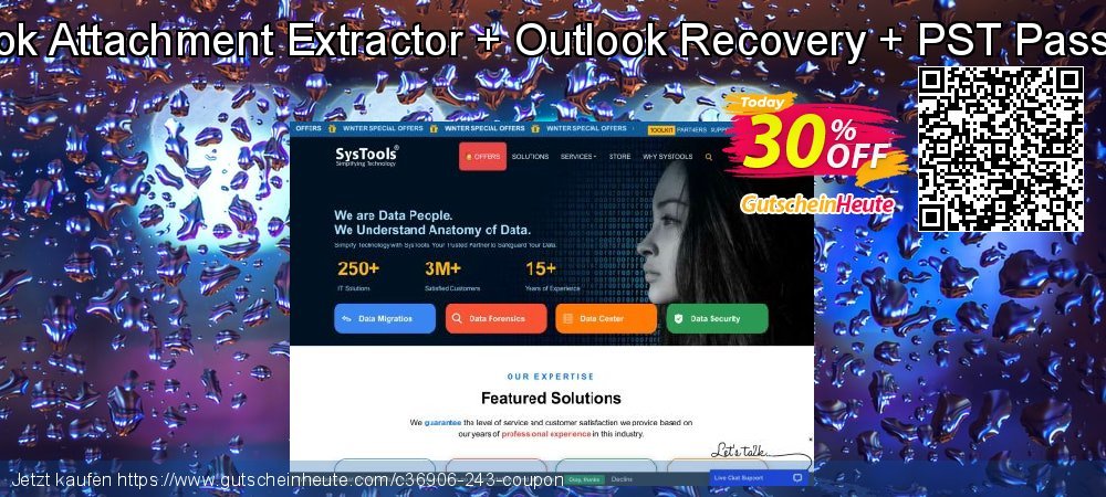 Systools Outlook Attachment Extractor + Outlook Recovery + PST Password Remover atemberaubend Förderung Bildschirmfoto