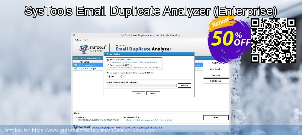 SysTools Email Duplicate Analyzer - Enterprise  überraschend Preisnachlässe Bildschirmfoto