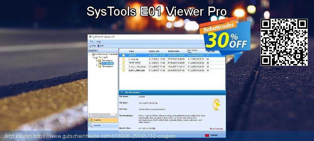 SysTools E01 Viewer Pro atemberaubend Sale Aktionen Bildschirmfoto