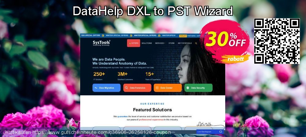 DataHelp DXL to PST Wizard spitze Ermäßigungen Bildschirmfoto