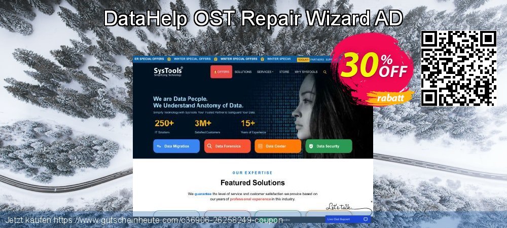 DataHelp OST Repair Wizard AD genial Nachlass Bildschirmfoto