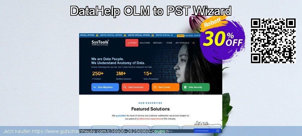 DataHelp OLM to PST Wizard toll Promotionsangebot Bildschirmfoto