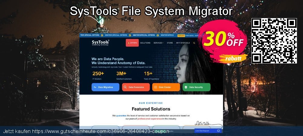 SysTools File System Migrator unglaublich Ermäßigungen Bildschirmfoto