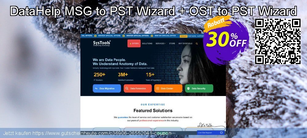 DataHelp MSG to PST Wizard + OST to PST Wizard ausschließlich Angebote Bildschirmfoto