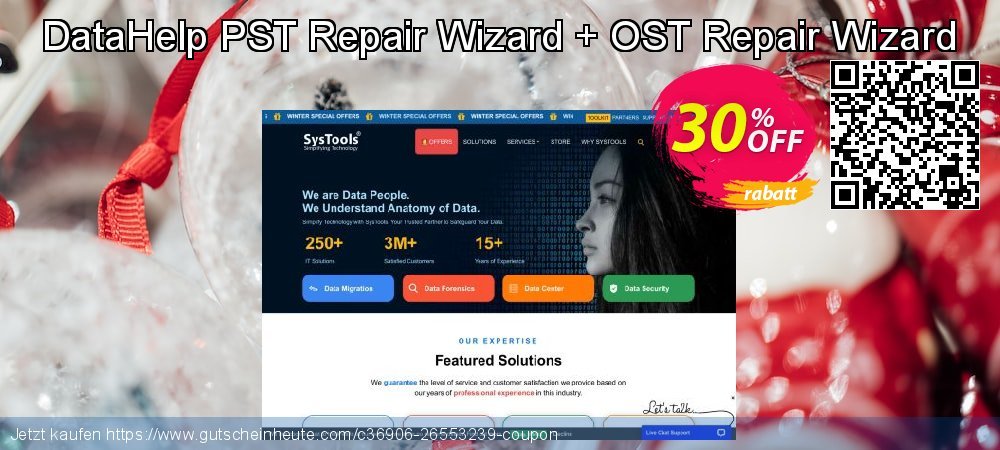 DataHelp PST Repair Wizard + OST Repair Wizard faszinierende Außendienst-Promotions Bildschirmfoto