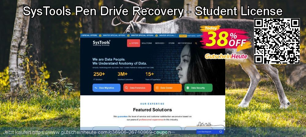 SysTools Pen Drive Recovery - Student License formidable Rabatt Bildschirmfoto