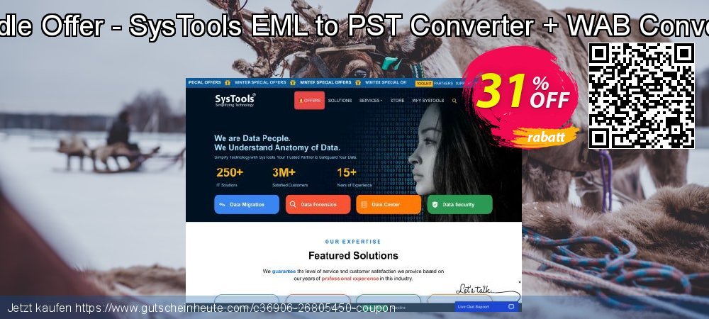Bundle Offer - SysTools EML to PST Converter + WAB Converter formidable Ausverkauf Bildschirmfoto