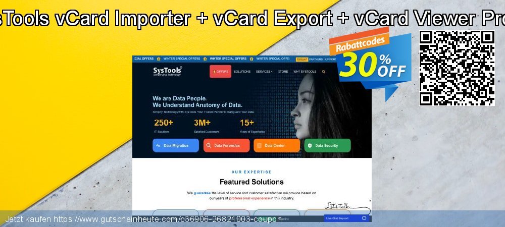 Bundle Offer - SysTools vCard Importer + vCard Export + vCard Viewer Pro + Excel to vCard fantastisch Disagio Bildschirmfoto