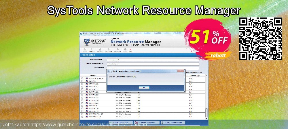 SysTools Network Resource Manager fantastisch Disagio Bildschirmfoto