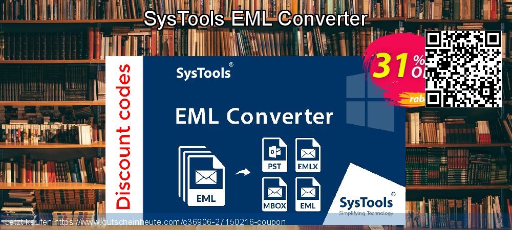 SysTools EML Converter uneingeschränkt Sale Aktionen Bildschirmfoto