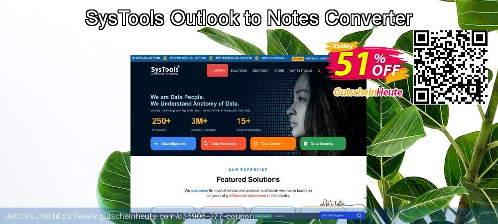 SysTools Outlook to Notes Converter verblüffend Förderung Bildschirmfoto