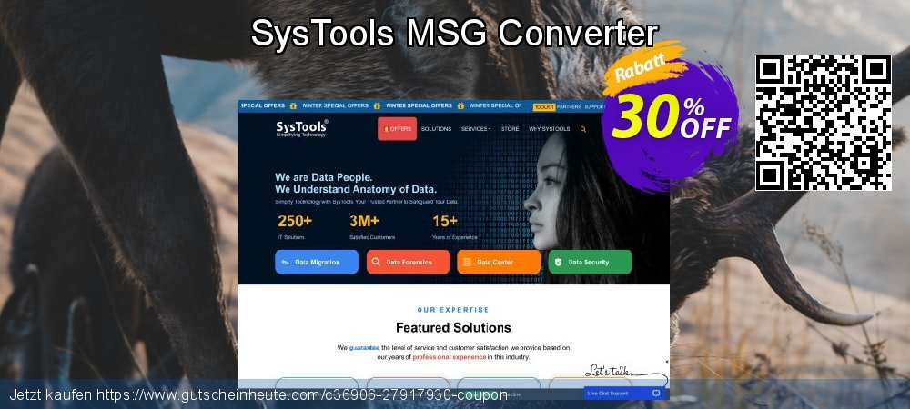 SysTools MSG Converter exklusiv Ausverkauf Bildschirmfoto