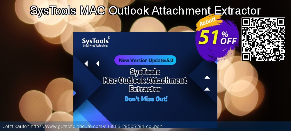 SysTools MAC Outlook Attachment Extractor großartig Sale Aktionen Bildschirmfoto