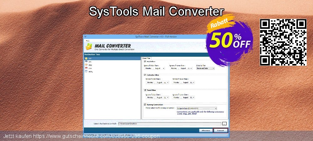 SysTools Mail Converter ausschließlich Sale Aktionen Bildschirmfoto