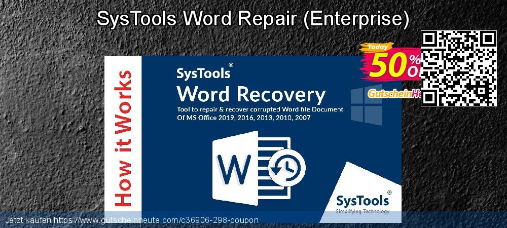 SysTools Word Repair - Enterprise  besten Ermäßigungen Bildschirmfoto