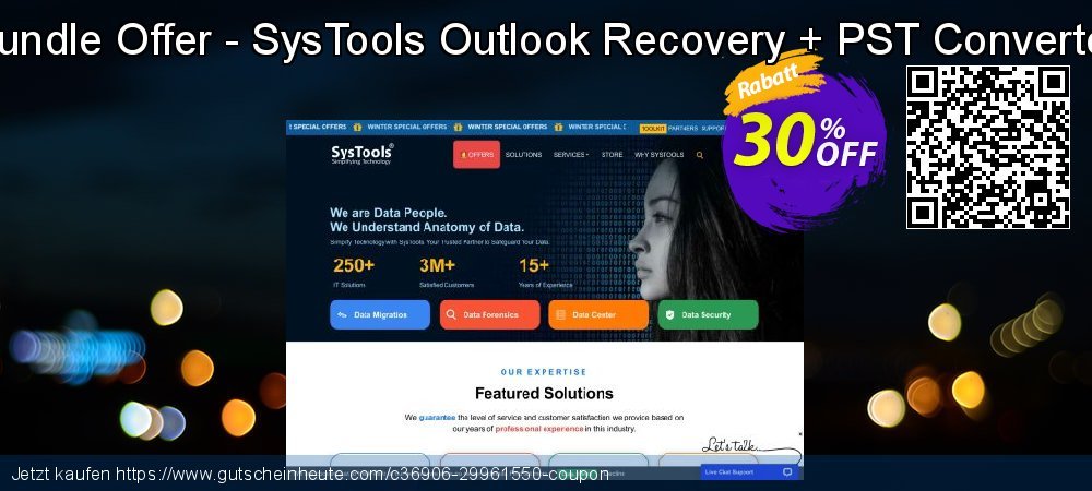 Bundle Offer - SysTools Outlook Recovery + PST Converter unglaublich Verkaufsförderung Bildschirmfoto